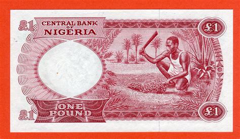 Nigeria 1 Pound 1 Pfund 1967 Specimen Banknote Kassenfrisch MA Shops