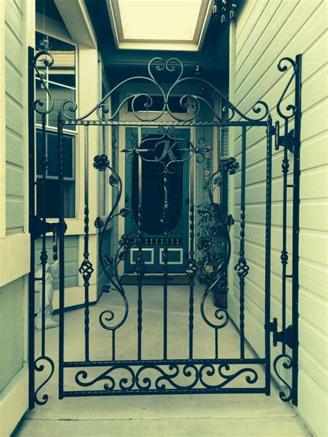 Wrought Iron Gate installed | Iron gate, Wrought iron gate, Outdoor living