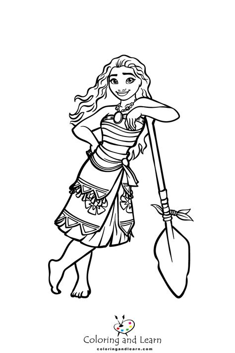 Moana Colouring In Page - 5