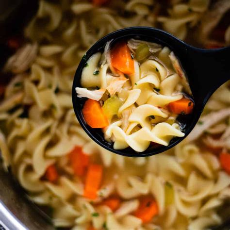 Instant Pot Chicken Noodle Soup | Savory Sweet Spoon