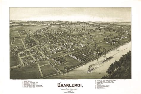 Historic Map - Charleroi, PA - 1897 | World Maps Online