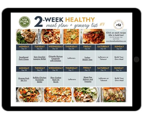 2 Week Healthy Meal Plan 9 With Grocery List The Real Food Dietitians