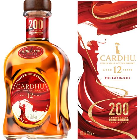 Whisky escocés de malta 12 años Ed Aniversario botella 70 cl CARDHU