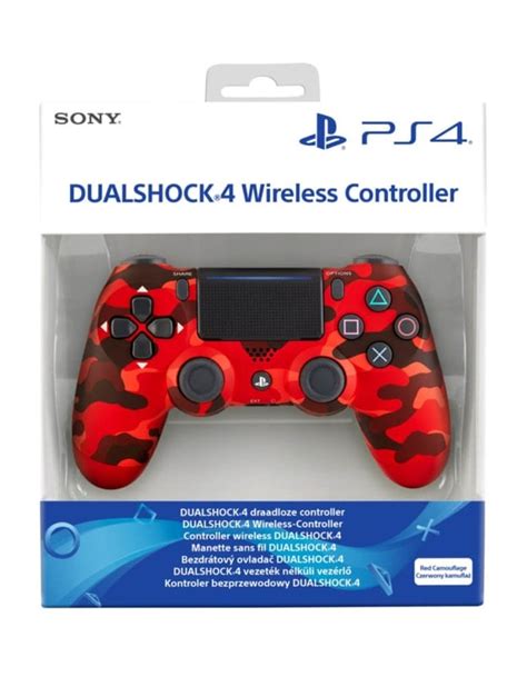 Pad Kontroler Sony PS4 DualShock 4 V2 Red Camouflage Moro