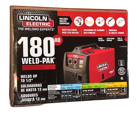 Lincoln Electric 180hd Weldpak K25151 Mig Flux Cored Wire Feed Welder New Values Mavin