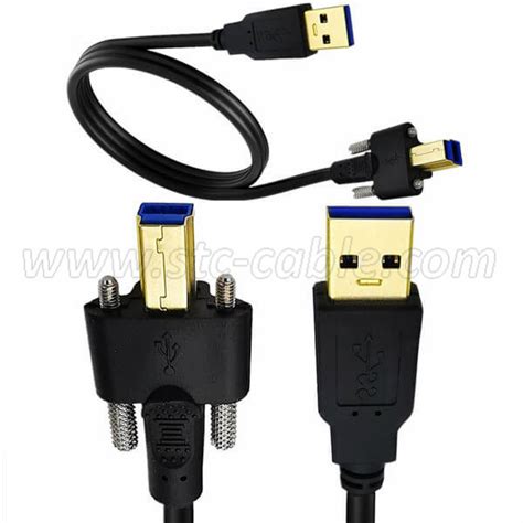 USB 3 0 A Male To B Male With Screws For USB Cable Connections China