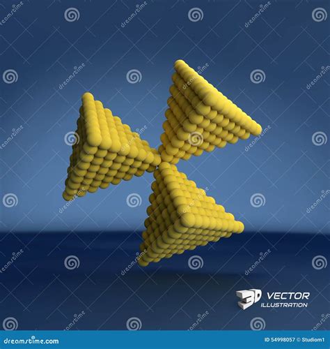 Pyramid Of Balls 3d Vector Illustration Stock Vector Illustration Of