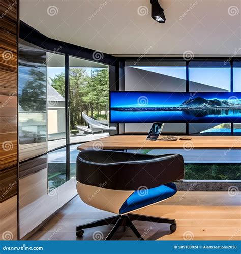24 "High-Tech Home Office": a Cutting-edge Home Office with Sleek