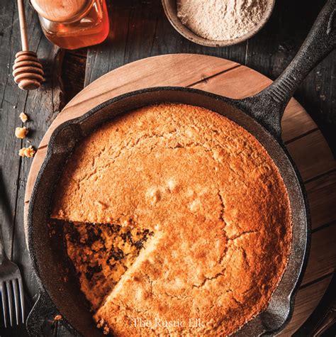 Southern Style Skillet Cornbread • The Rustic Elk