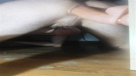 Dildo Deep Shemale Shaved Ass 12 Inch Dildo Ride