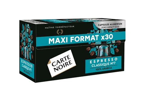 Café Espresso Classique N°7 Capsules Carte Noire X30 165 G La Belle Vie Courses En Ligne