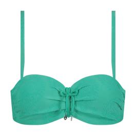 Cyell Bademode Deep Green Bandeau Bikini Oberteil Annadiva