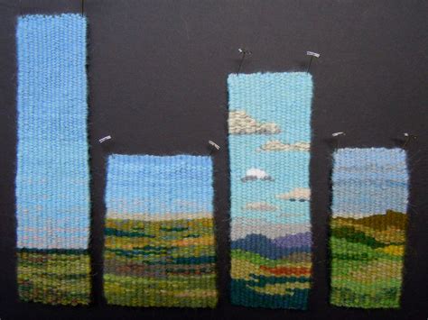 Four Selvedge Weaving Landscapes Weaving Textiles Weaving Art Loom