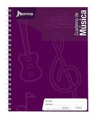 Cuaderno De Musica Pautado Norma 80 Hojas Espiral Metalico LA