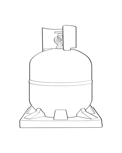 Premium Vector Industrial Gas Cylinders Vector Outline Outline Of