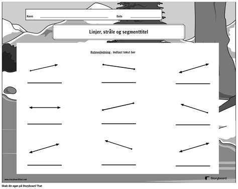 Linjer Segmenter Og Str Ler Med Vintertema Storyboard