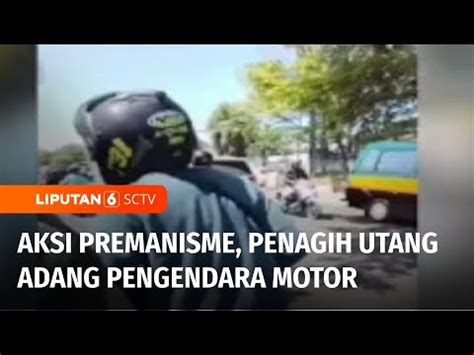 Viral Aksi Premanisme Debt Collector Adang Pengendara Motor Di Jalan