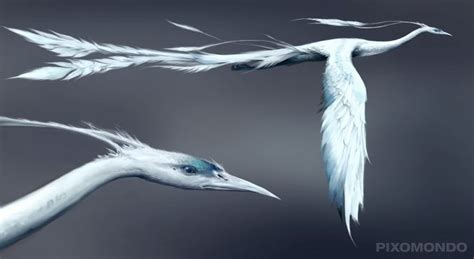 Artstation Ice Bird Conceptual Design Wei Guan Fantasy Creatures