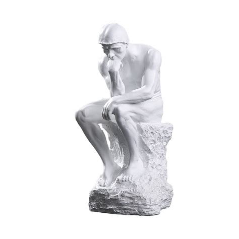 Resin Thinker Statue Sculptures Desk Figurine Ornaments For Home