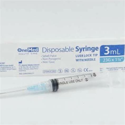 Onemed Syringe Jarum Suntik 3 Cc 1 Pcs Farmaku