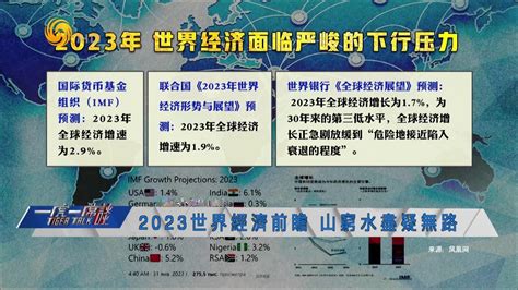 2023年全球经济增长大预测，imf和联合国哪一方的数据更准确？凤凰网视频凤凰网