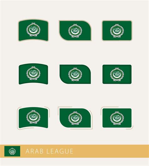 Vector Flags Of Arab League Collection Of Arab League Flags 11691673