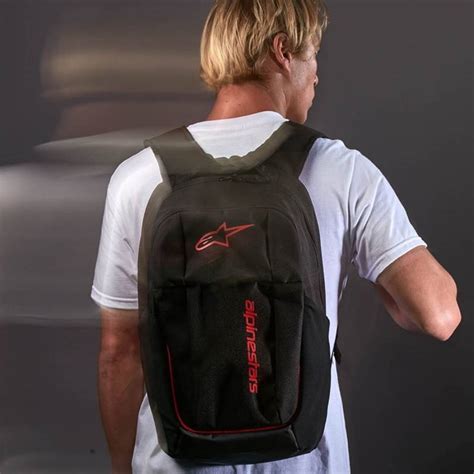 Mochila Alpinestars Defcon V Backpack Preto Vermelho Litros