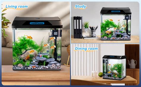 Nobleza L Verre Petit Aquarium Complet Avec Syst Me De Filtration