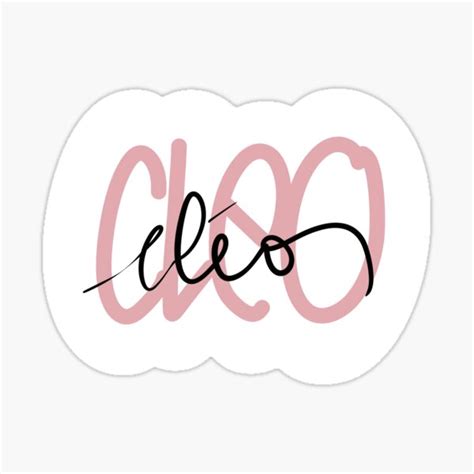 Name Cleo Cleo Sticker For Sale By Lafillequireve Redbubble