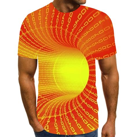 Mens Short Sleeve T Shirts Tshirt Sports Casual 3d Print Crew Neck Tee