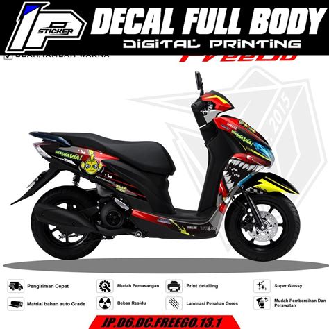 Jual Decal Yamaha Freego Full Body Stiker Dekal Freego Variasi Full