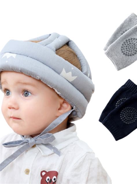 Casco Protector Para Bebe Con Dos Pares De Rodilleras Gateo VACKER