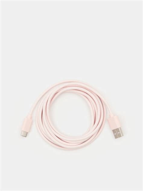 Usb Kabl Boja Pastelno Roze Sinsay 548ca 03x