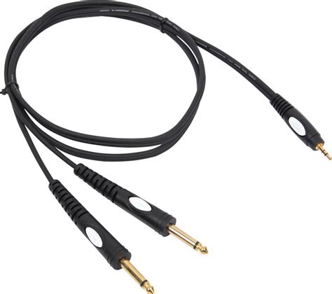 Adapter Kabel 3 5mm Jack Stereo Til 2 X 6 3 Mm Jack Mono 3 Meter