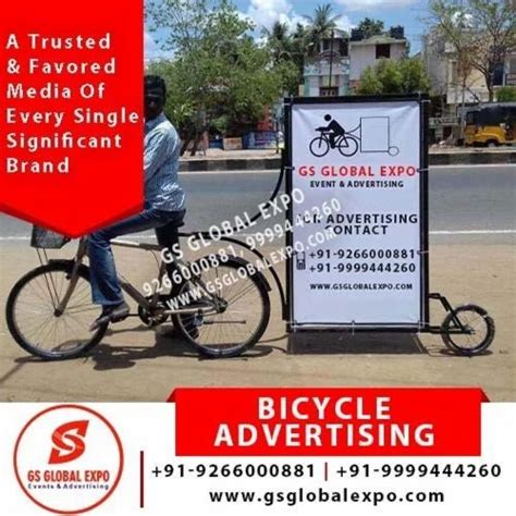 bicycle advertising service  sq ft   delhi