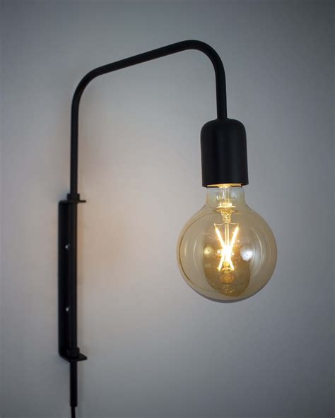 Lustre Arandela Haste Articulada Industrial Preto Spotline