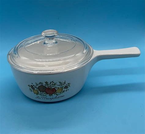 Vintage Corning Ware Spice Of Life La Marjolaine1 1 2 Pt Sauce Pan