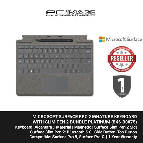 Microsoft Surface Pro Signature Keyboard Slim Pen Bundle Pc Image