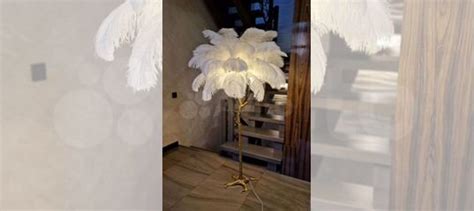 Торшер в виде пальмы palmera FL с перьями купить в Новосибирске ...