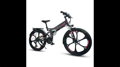 RANDRIDE Folding Commuter Electric Bike Foldable Travel Electric