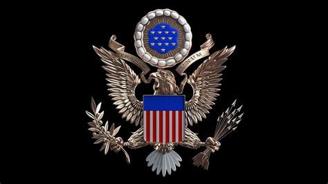 Usa Coat Of Arms 3d Model Cgtrader