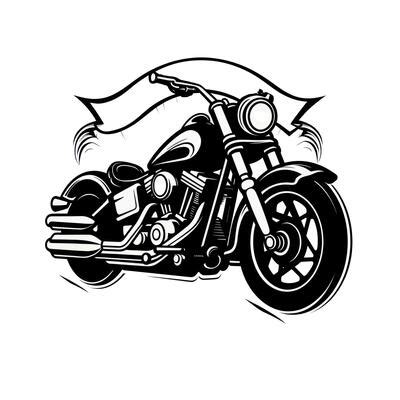 Motorcycle Outline Stock Photos, Images and Backgrounds for Free Download