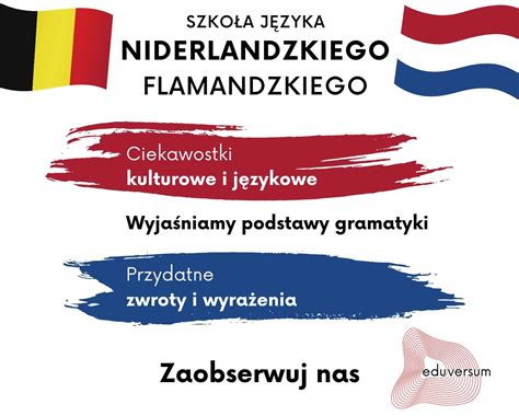 Język niderlandzki holenderski flamandzki Lekcje Online Wrocław