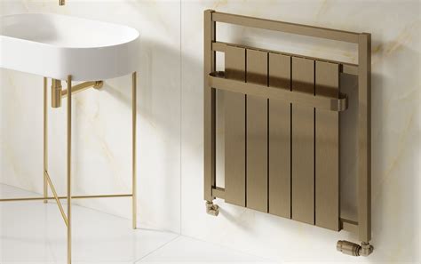 Reina Newbury Designer Aluminium Heated Towel Rail 705x675mm