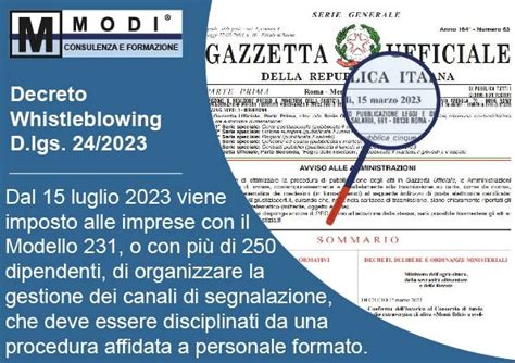 Nuovo Decreto Whistleblowing 242023 Cosa Cambia E Come Influenzerà Le