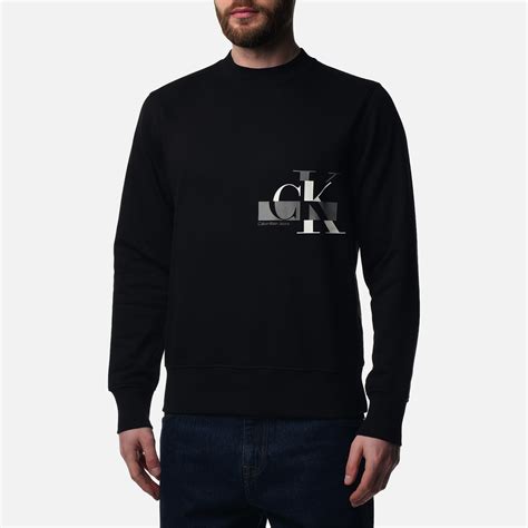 Мужская толстовка Calvin Klein Jeans Glitched CK Logo Crew Neck ...
