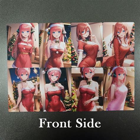 8PCS Sexy Cards The Quintessential Quintuplets Adult Nude Cards Double Sided Mosaic Free