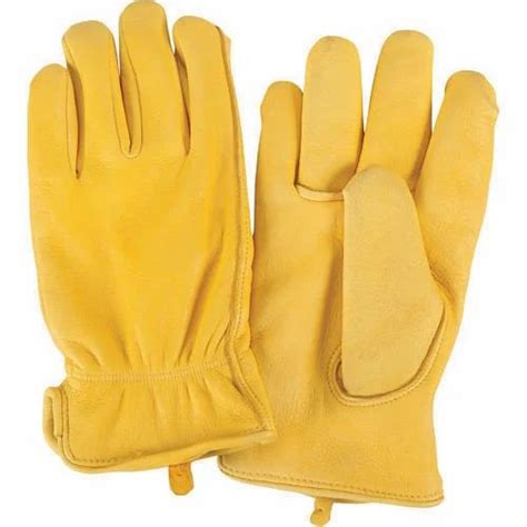 Unisex Leather Industrial Safety Gloves Finger Type Full Fingered Rs