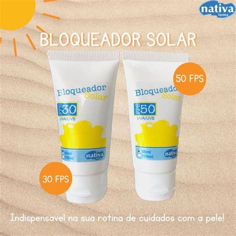 Bloqueador Solar Fps30 Uva Uvb Nativa Farma Protetor Solar Magazine Luiza