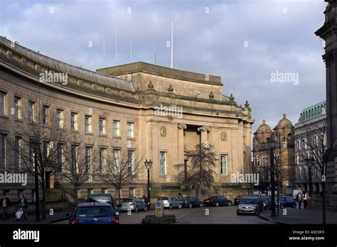 The police station end of Le Mans Crescent in Bolton town centre Stock ...